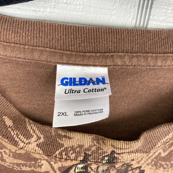 Pennsylvania Renaissance Faire Skull Pirate Graphic Printed Brown T-shirt 2XL - Picture 5 of 5